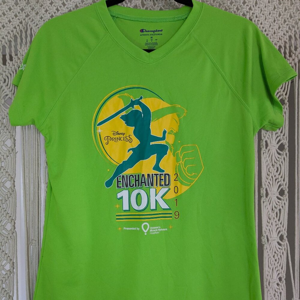 2019 RunDisney Princess Enchanted 10k Mulan Green Race Shirt Md